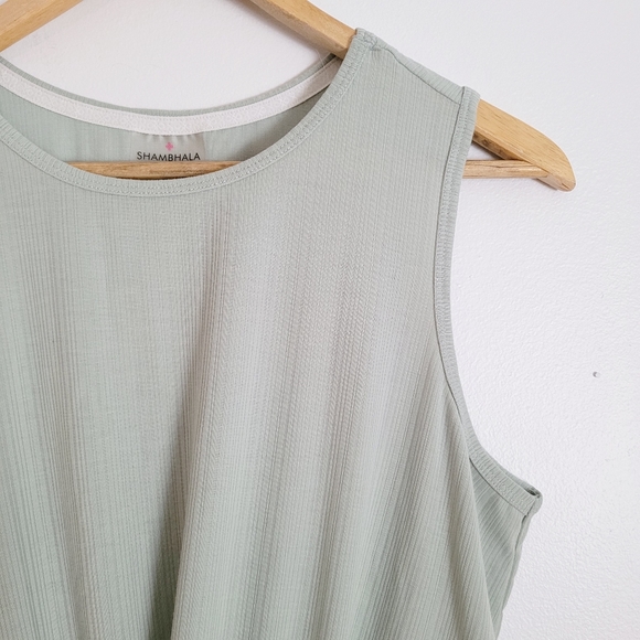 Shambhala | Mint Twist Front Knot Tank Top - Picture 2 of 11